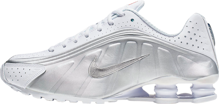 Nike Shox R4 White Metallic - Apr 2019 - 104265-131