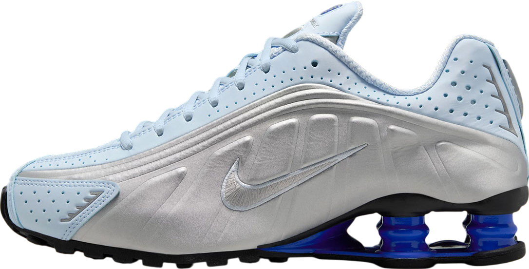 Nike Shox R4 Metallic Silver / Black / Racer Blue - Nov 2024
