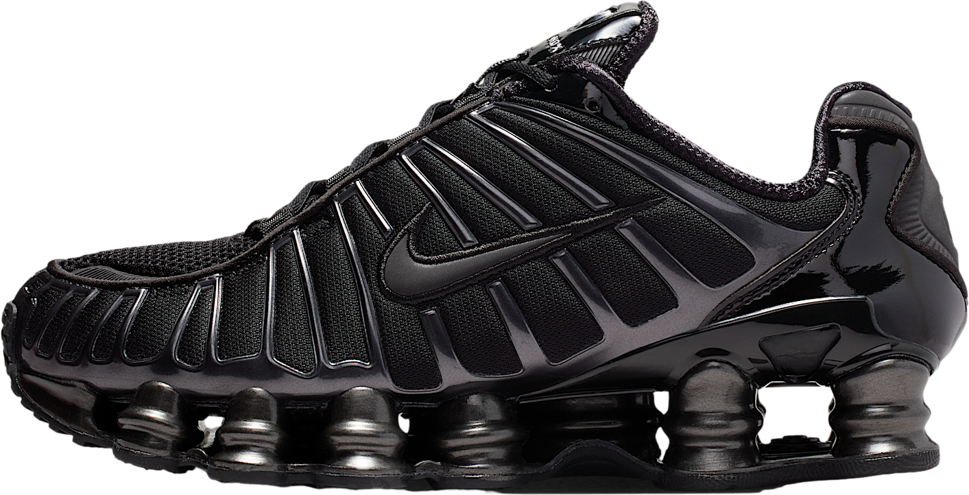 NIKE SHOX TL ブラック NIKE W SHOX TL BLACK/BLACK-MTLC HEMATITE-MAX ORANGE（ナイキ