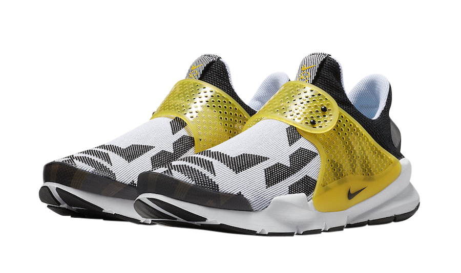 Nike Sock Dart N7 White Varsity Maize