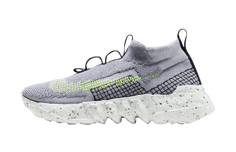 Nike Space Hippie 02 Vast Grey Hyper Crimson - Jul 2020