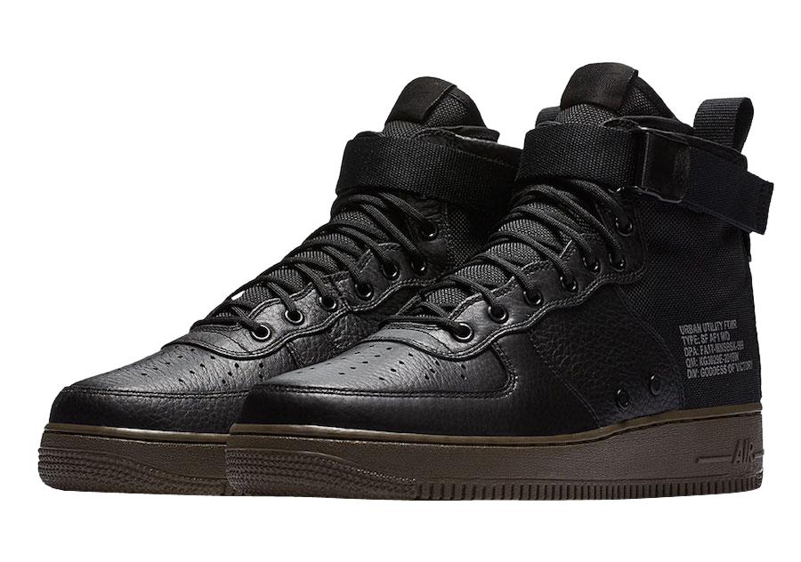 Nike special field air force 1 black gum hotsell