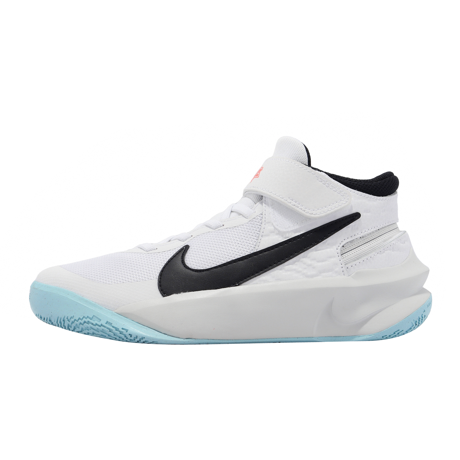 Nike Team Hustle D 10 Flyease GS White Black