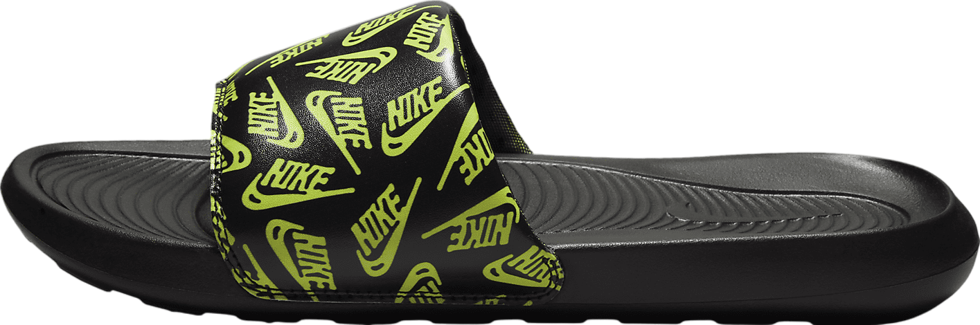 Nike Victori One Slide Print Summit White Metallic Gold