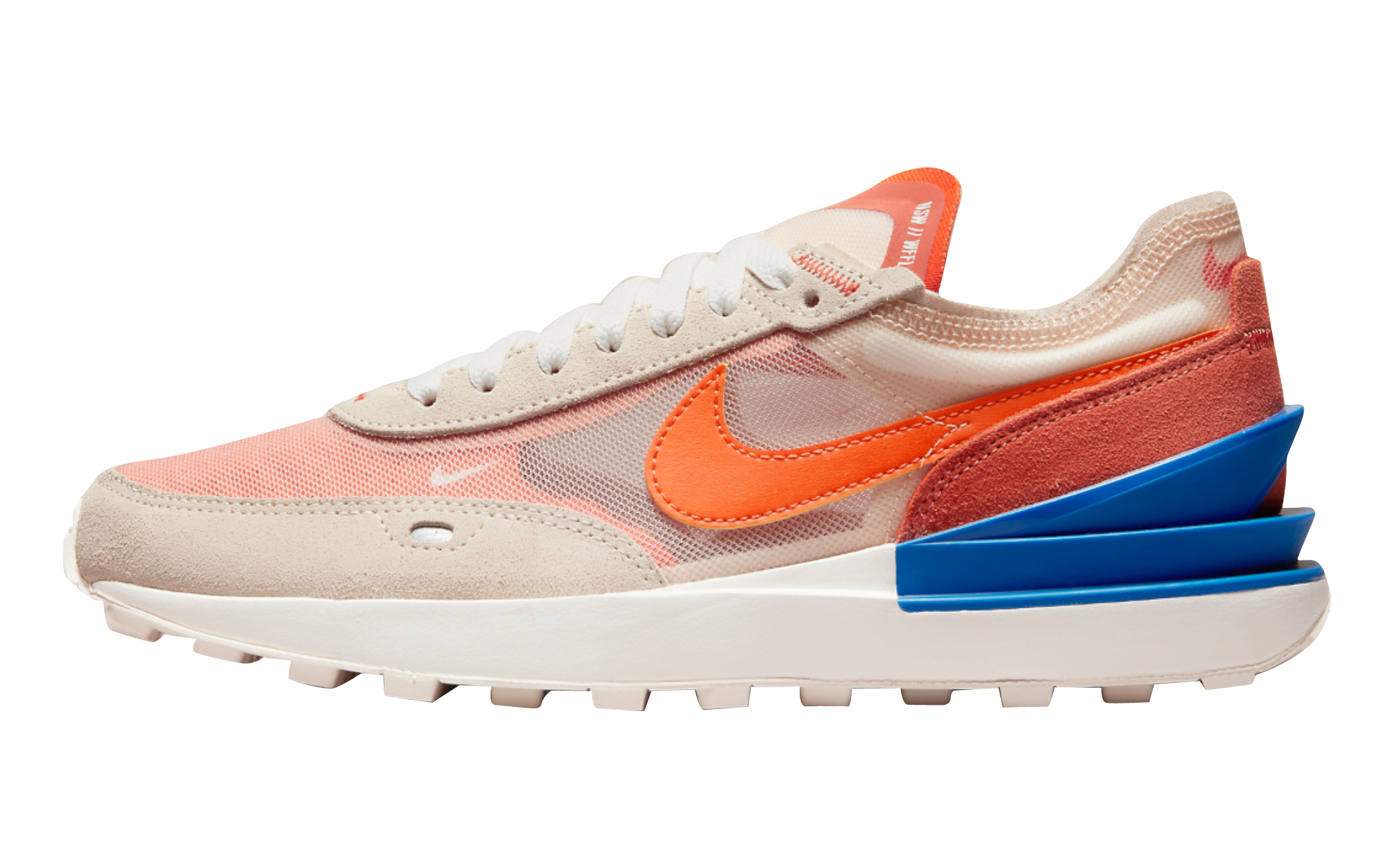 Nike Waffle One Beige Orange Blue