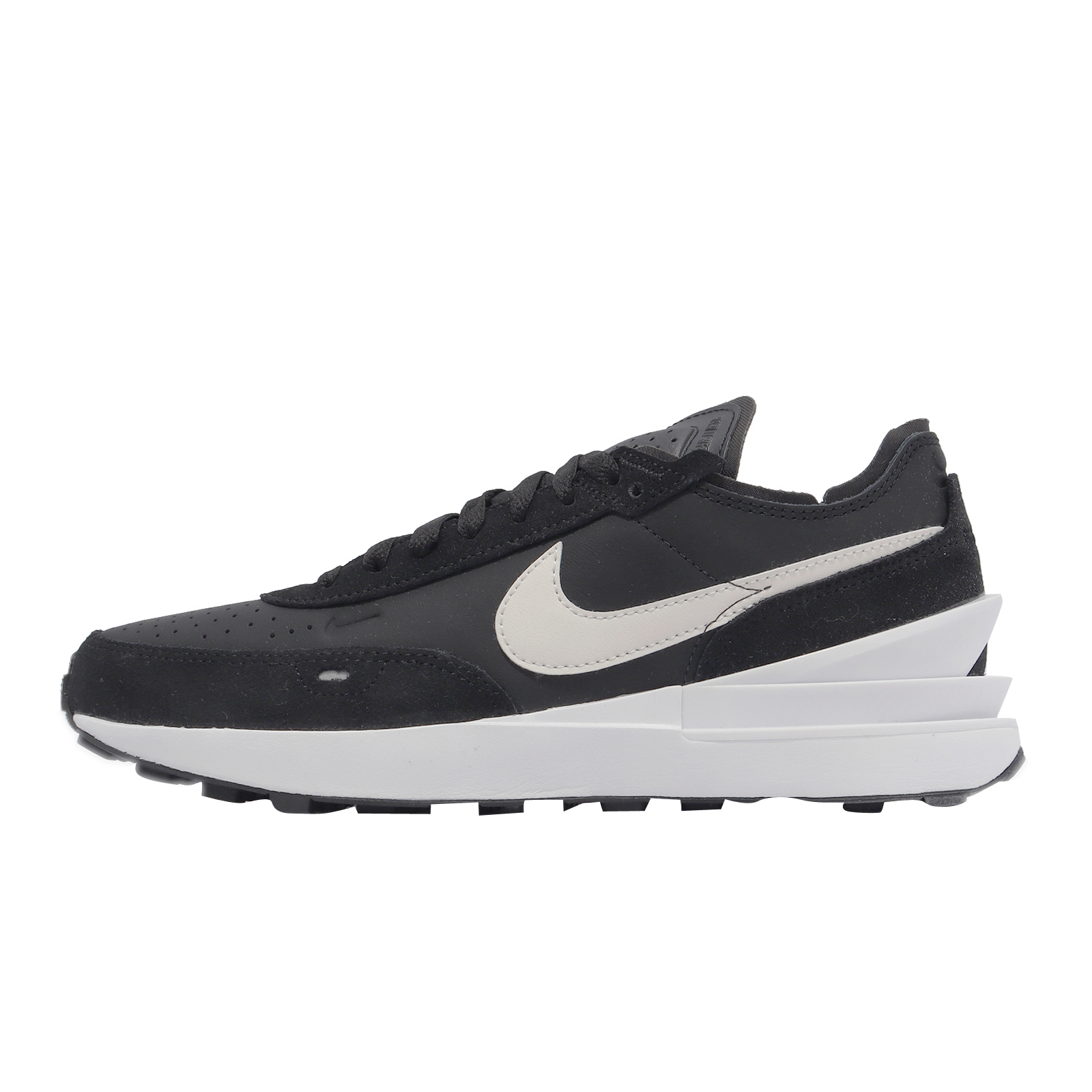 Nike Waffle One Leather Black White