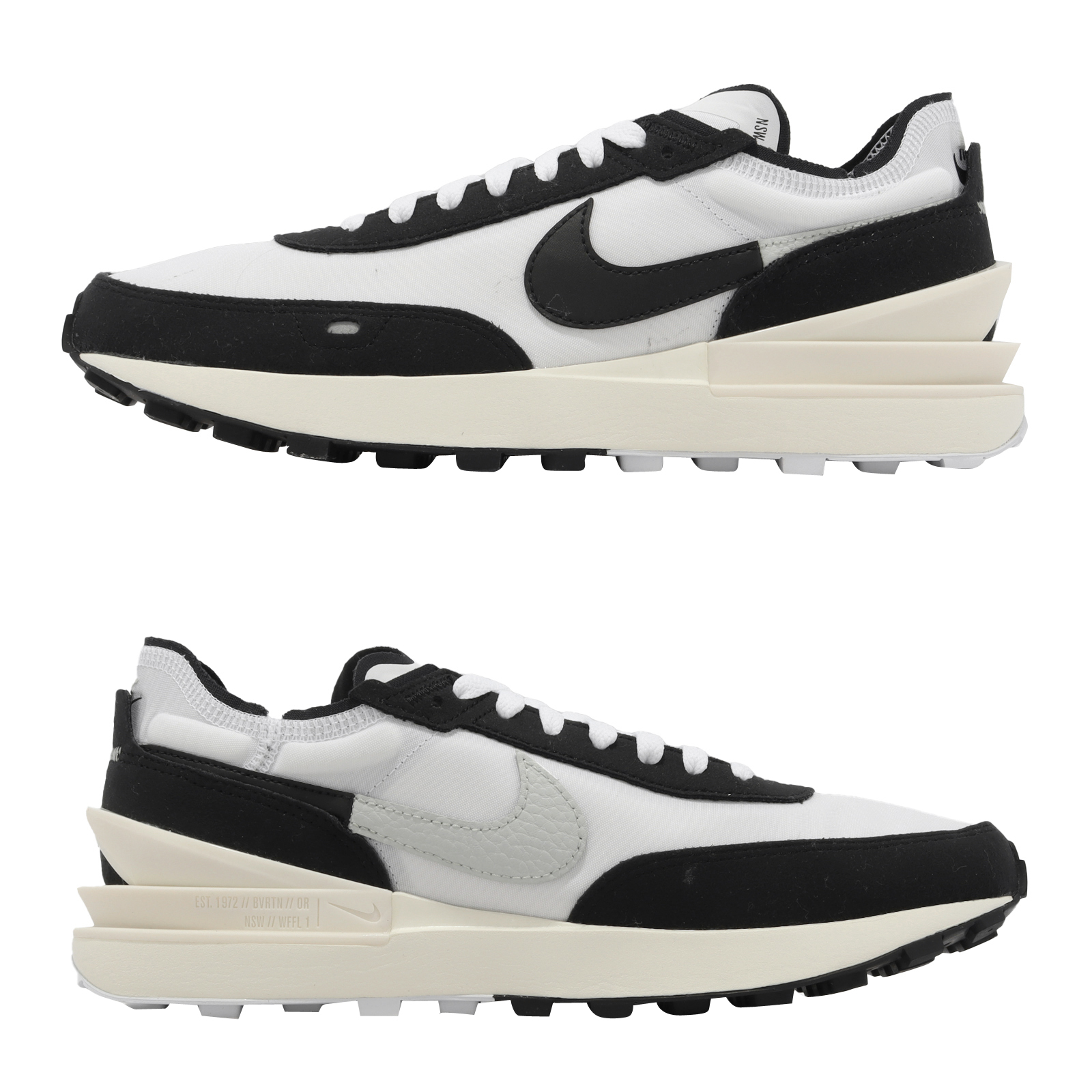 Nike Waffle One SE White Black Light Silver