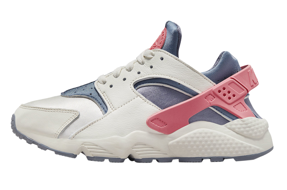 nike huarache white blue and pink
