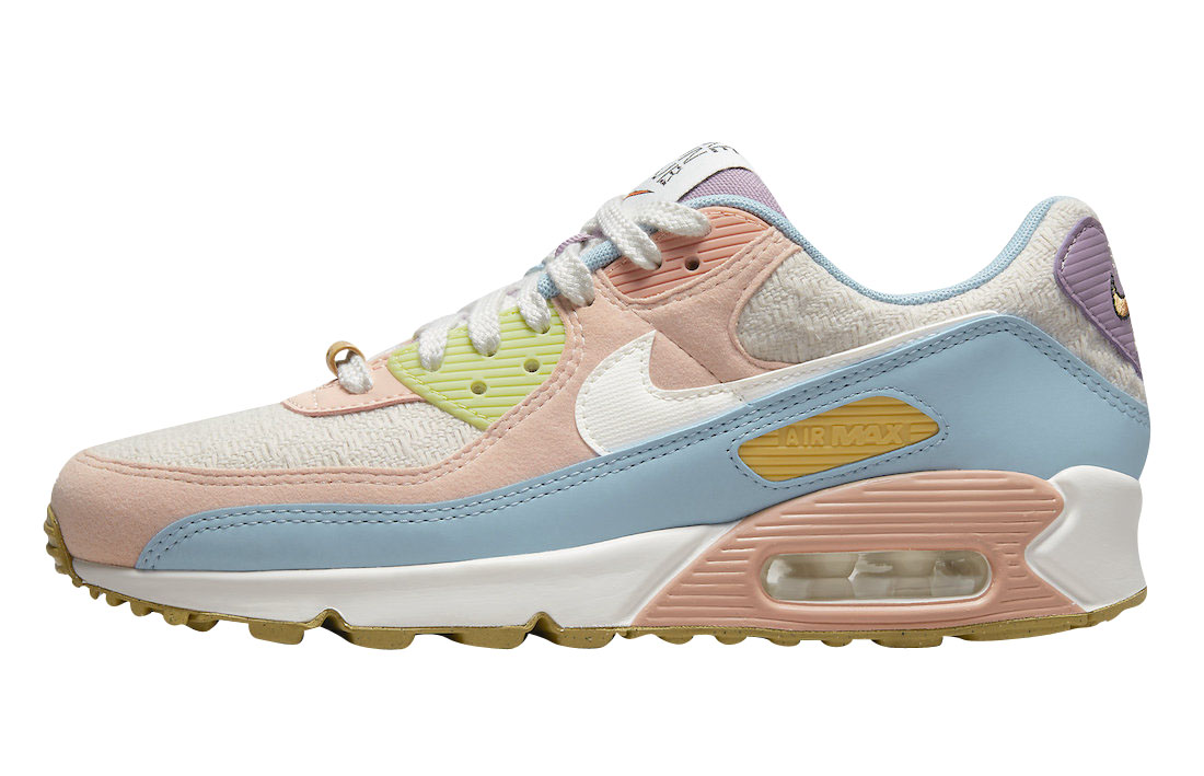 Nike Women's Air Max 90 Sun club White Tanpink selling DJ9997-101