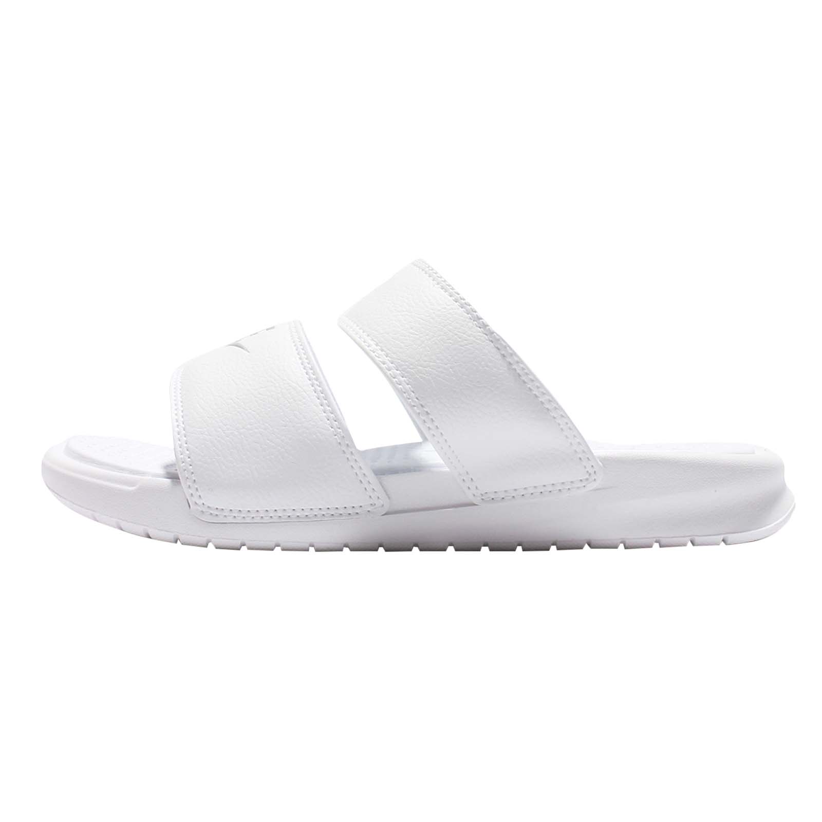 Nike WMNS Benassi Duo Ultra Slide White Metallic Silver