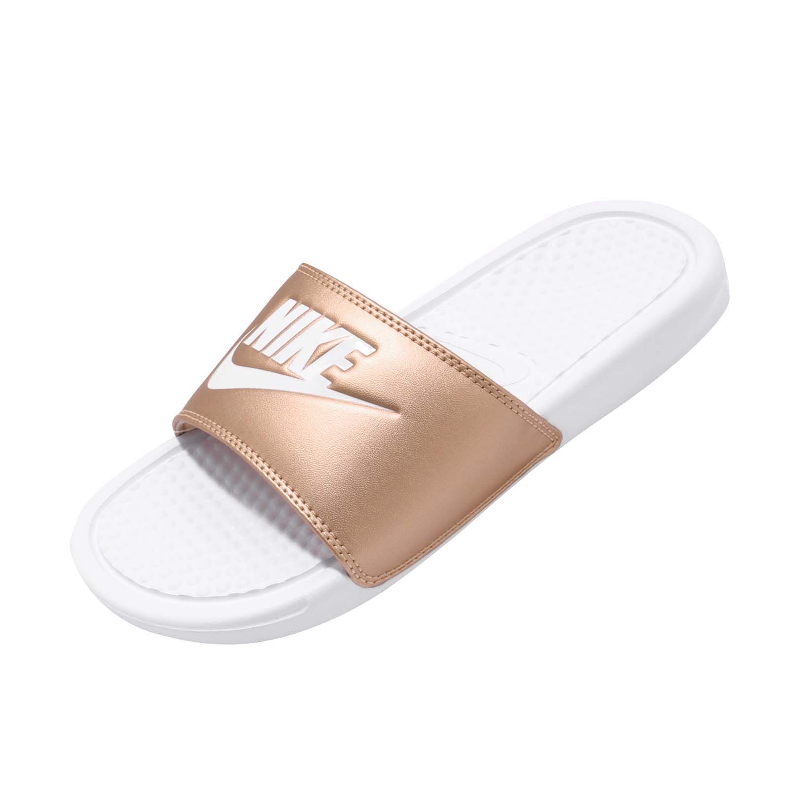 Nike WMNS Benassi JDI White Metallic Red Bronze