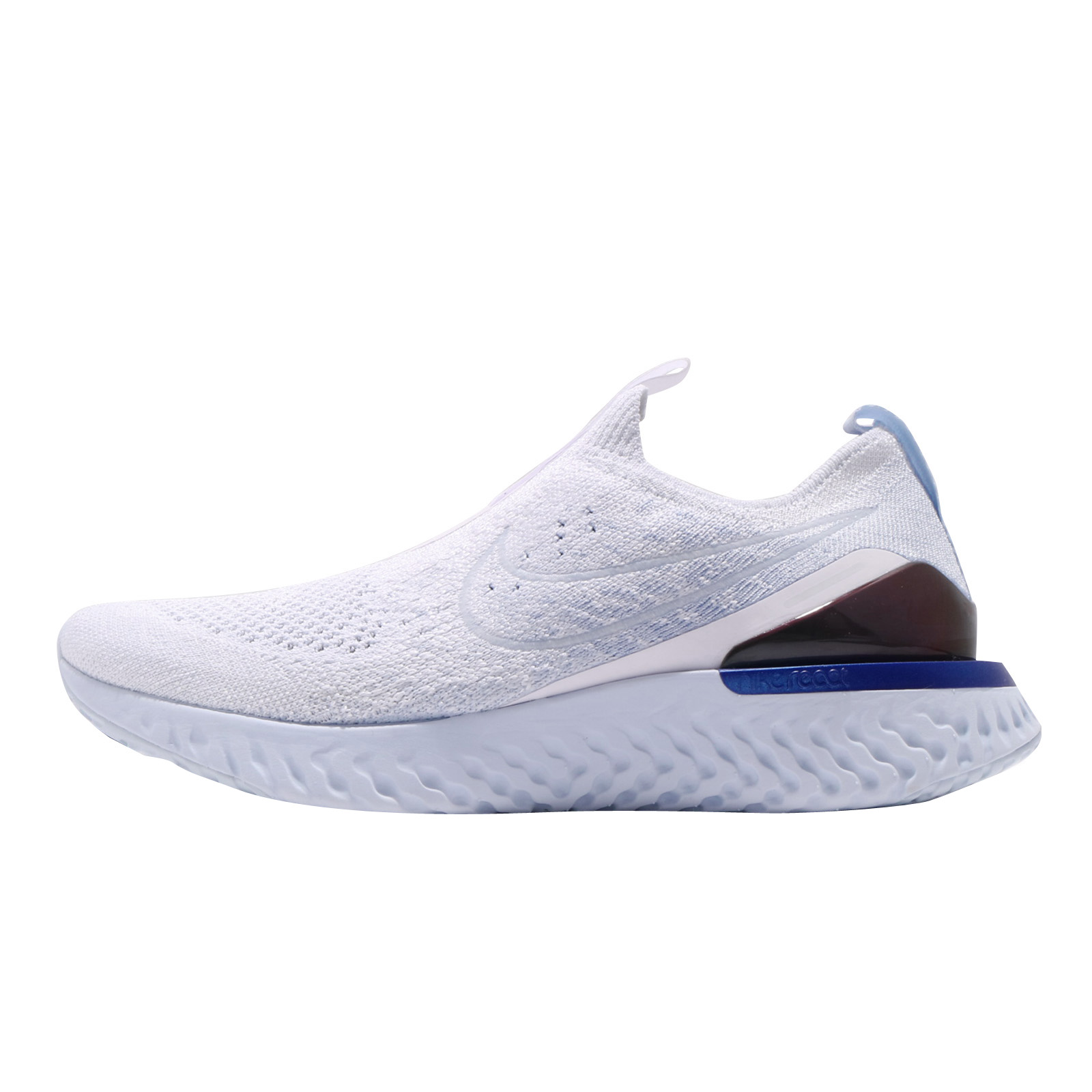 Nike WMNS Epic Phantom React Flyknit White Hydrogen Blue