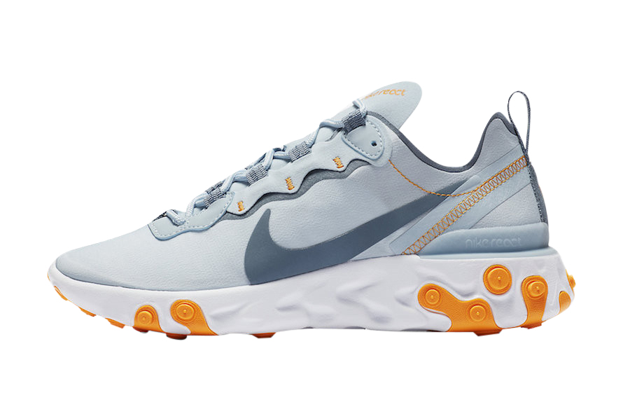 Nike WMNS React Element 55 Light Blue Orange