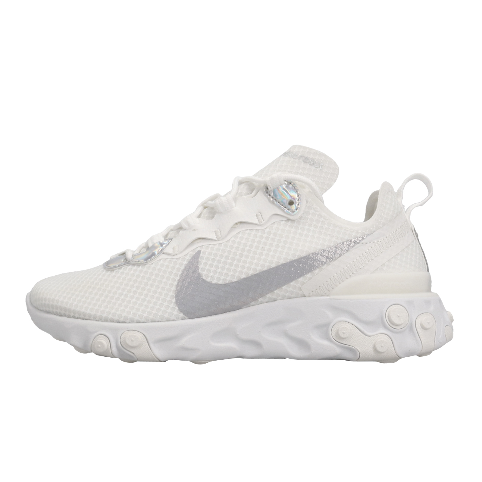 Nike WMNS React Element 55 Summit White Metallic Silver