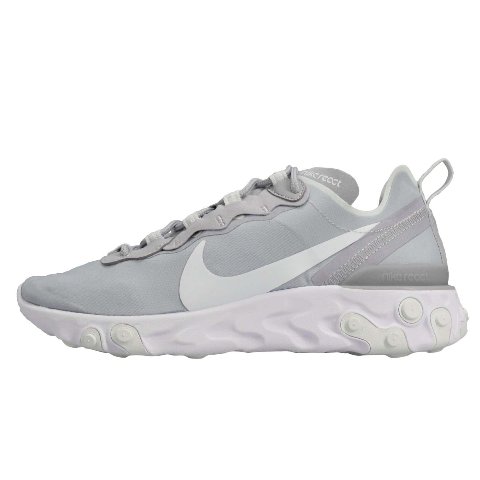 Nike WMNS React Element 55 Wolf Grey Ghost Aqua