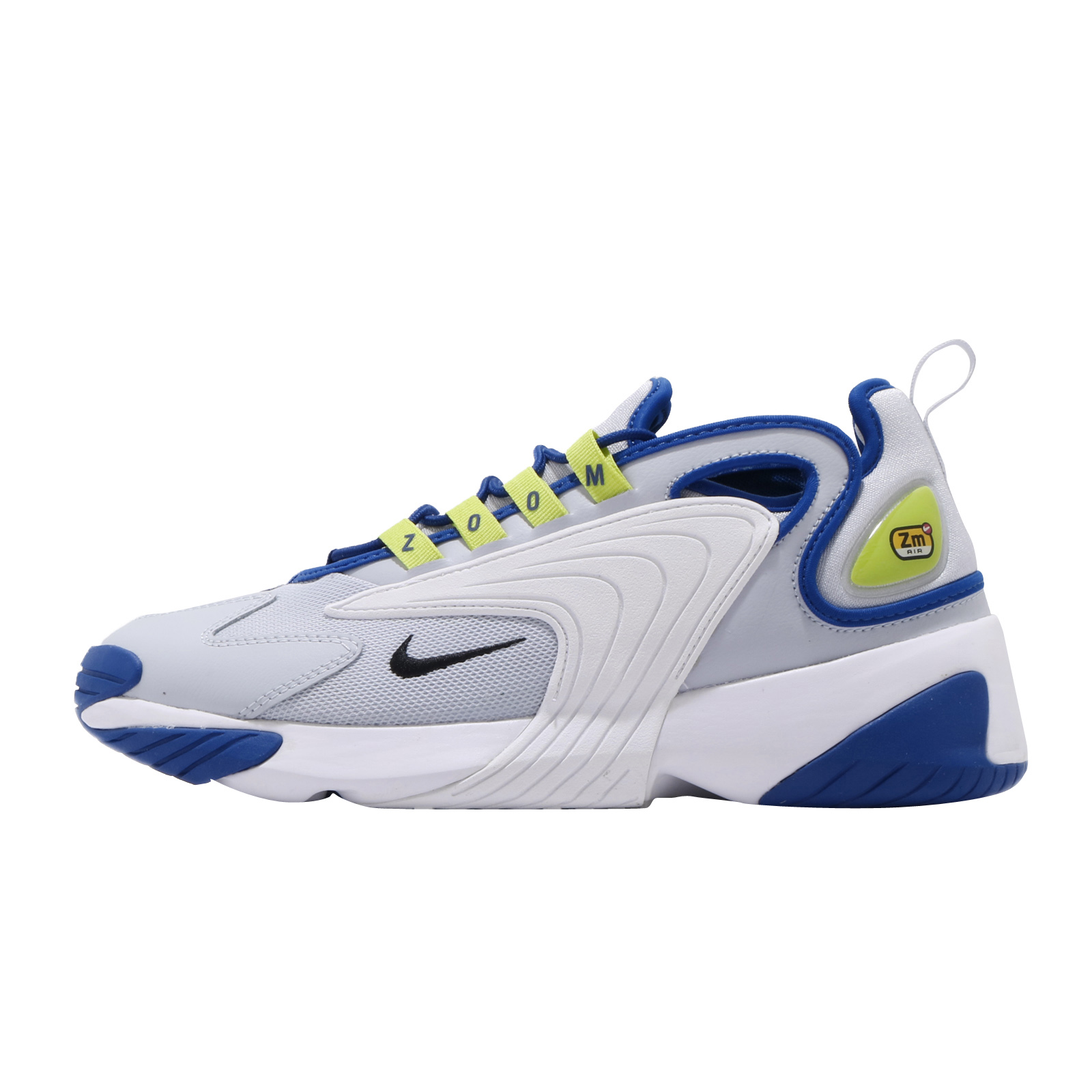 Nike Zoom 2K Sky Grey Black Bright Cactus