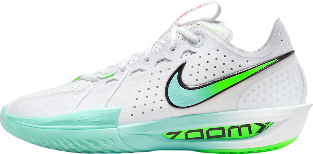 Nike Zoom GT Cut 3 White / Bleached Turquoise - Jul 2025 - DV2913