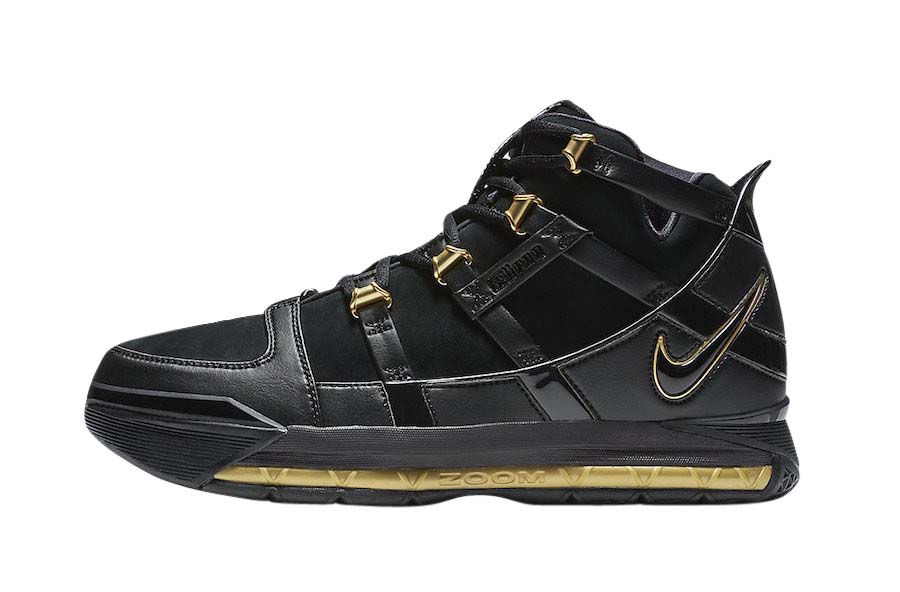 Nike Zoom LeBron 3 Black Metallic Gold 2018