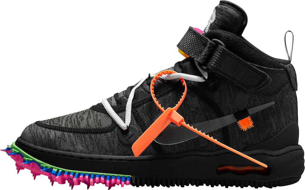 Off-White x Nike Air Force 1 Mid Black - Jun 2022 - DO6290-001