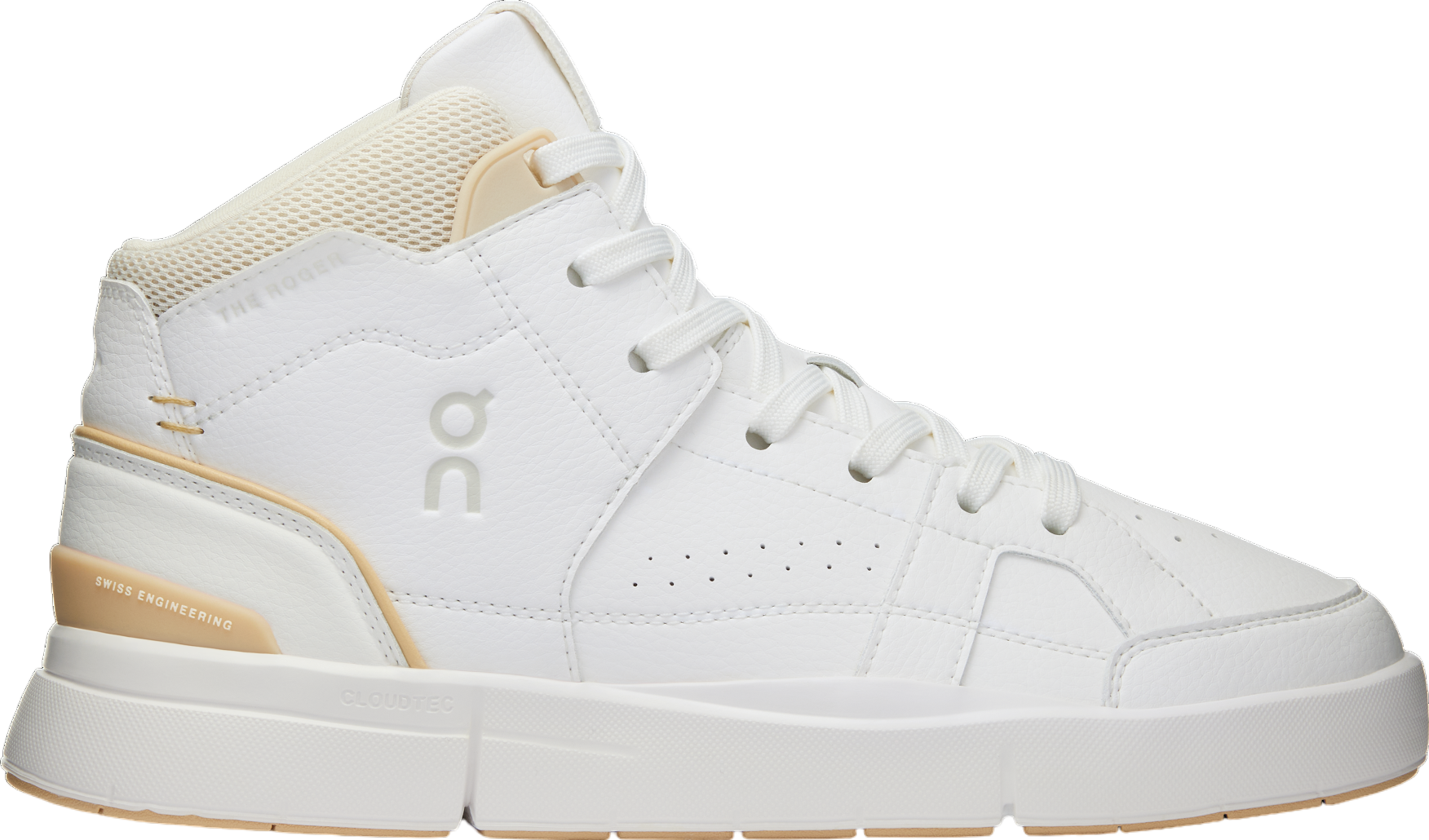 On The Roger Clubhouse Mid WMNS White / Savannah