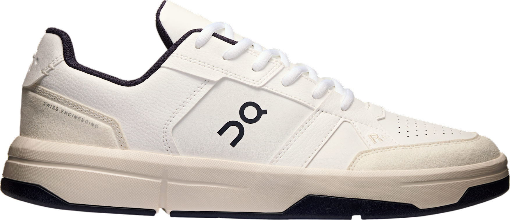 On THE ROGER Clubhouse Shoes White Midnight 3MF10540148 Men\'s Size 7.5 Men main image 2