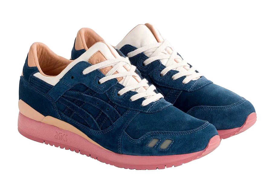 Packer Shoes x J.Crew x Asics Gel Lyte 3 Navy Buck