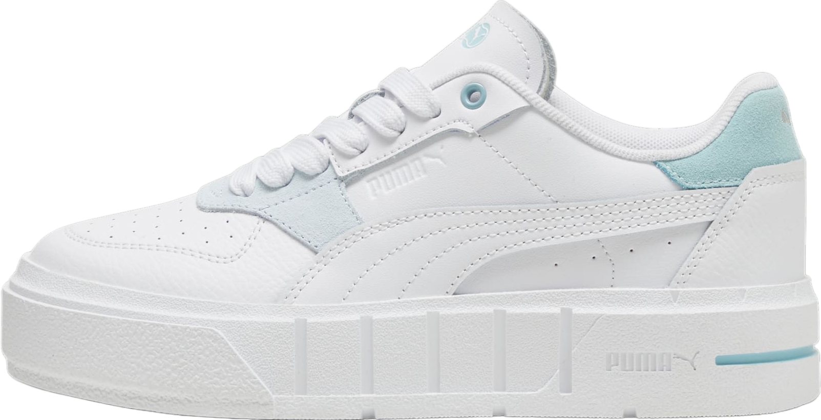 Puma Cali Court Match GS White / Turquoise Surf