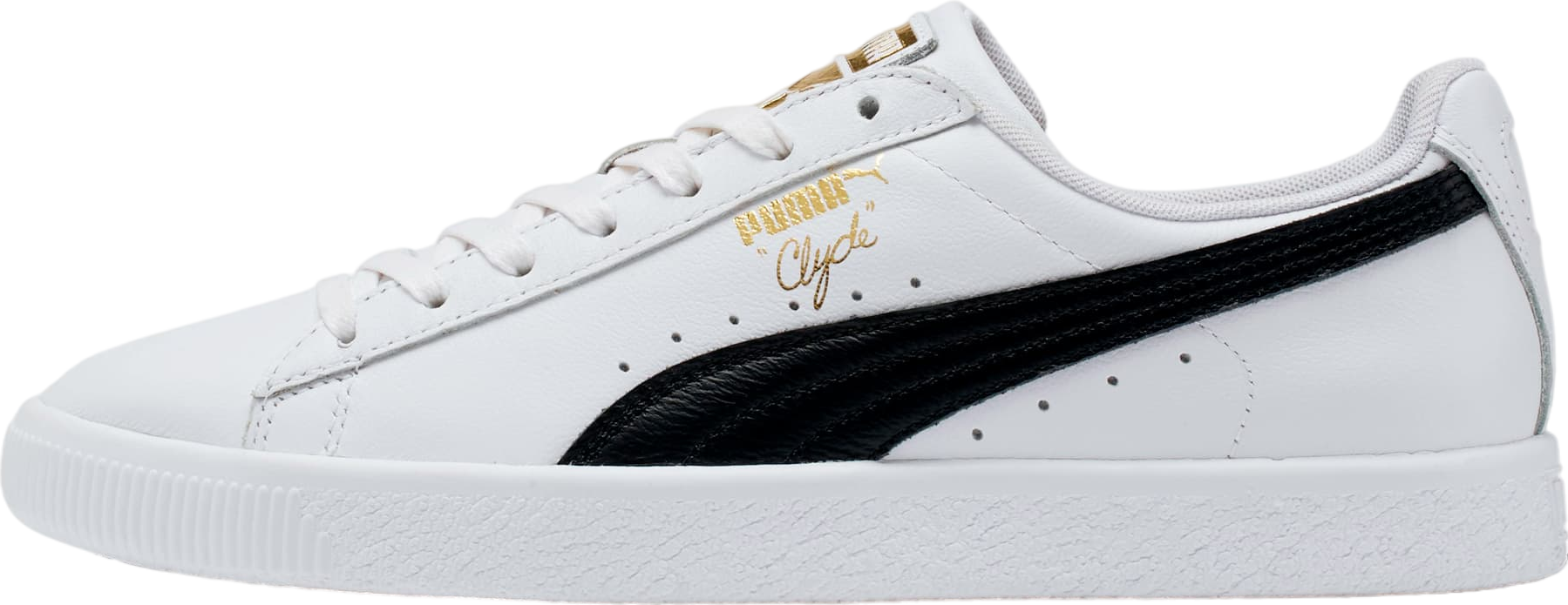 Puma clyde white and black hotsell