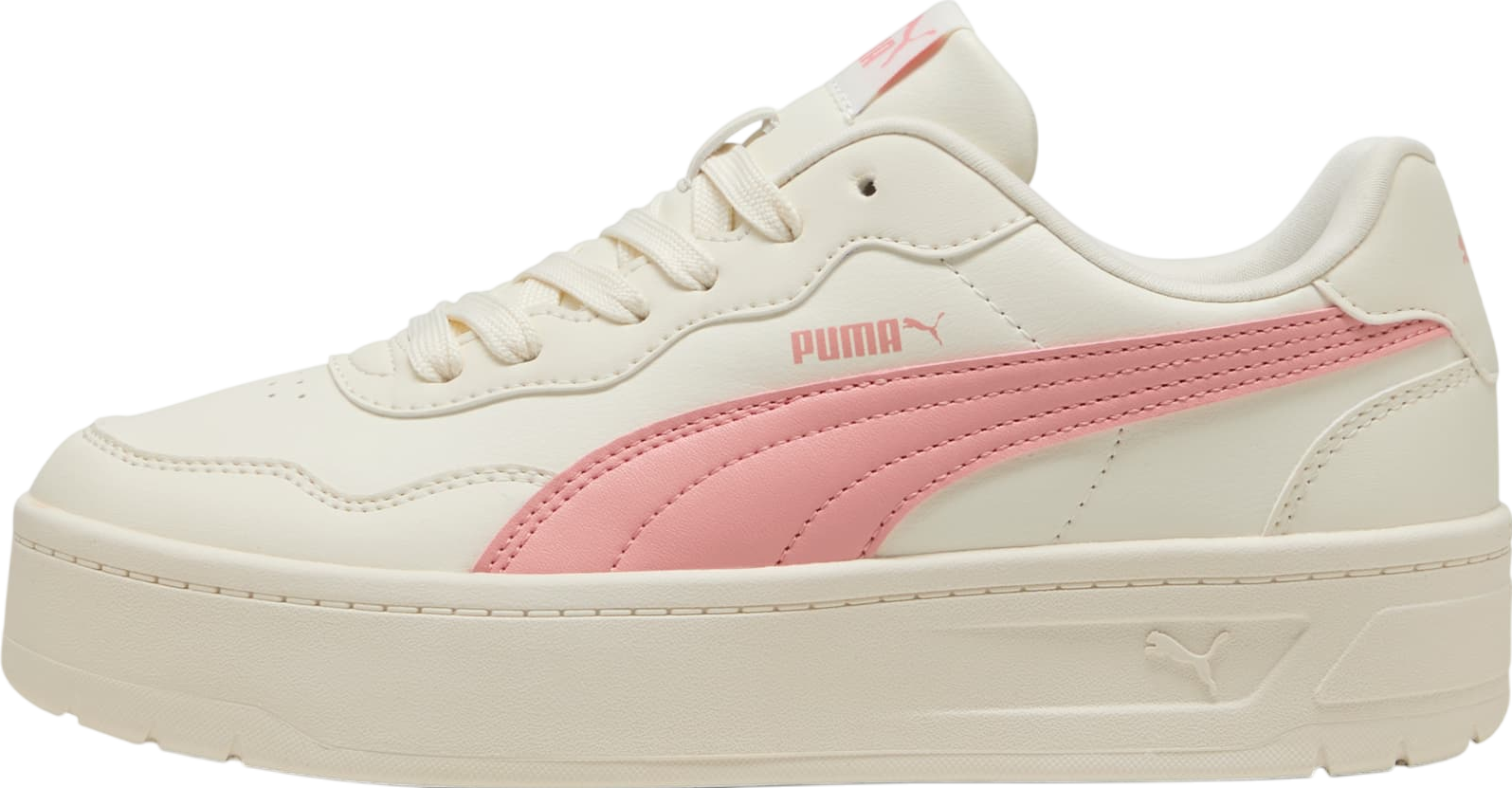 【PUMA 】Sky Clean - White: Pink WMNS) PUMA Skye Clean Casual Board Shoes White/Pink 380147-05