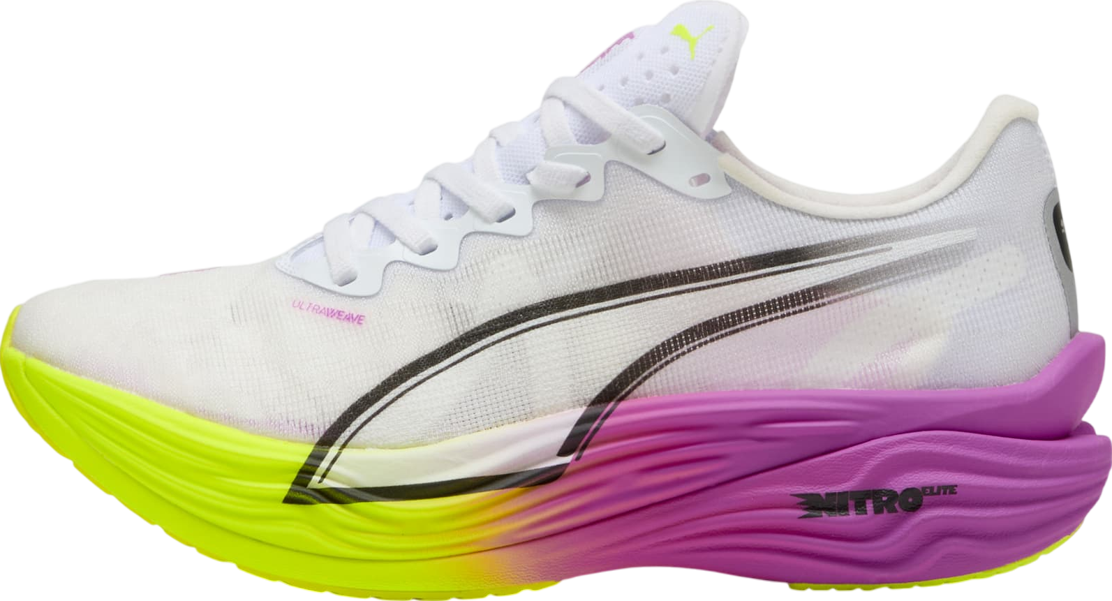 ★PUMA★ Diviate Nitro 3 Women's Yellow Pure Magenta 3097081 Puma Deviate NITRO Elite 3 Women's Pure Magenta/Yellow Alert