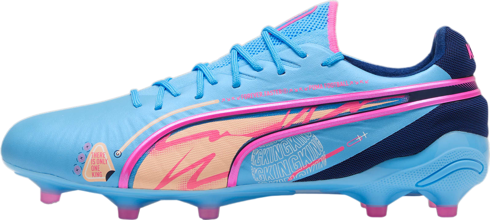 Puma King Ultimate Volume Up FG/AG Luminous Blue / Poison Pink