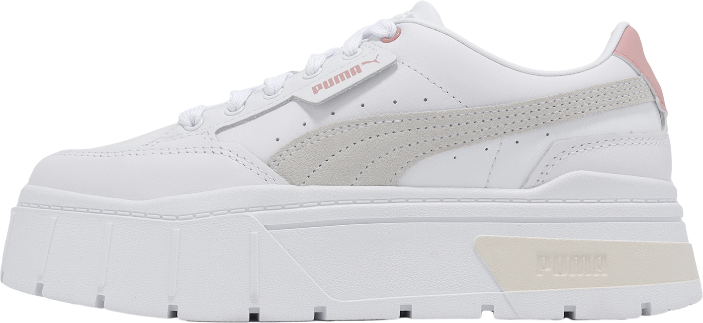 【PUMA 】Sky Clean - White: Pink WMNS) PUMA Skye Clean Casual Board Shoes White/Pink 380147-05