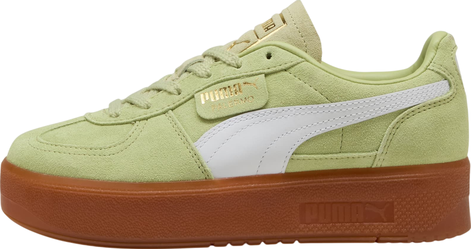 PUMA★PALERMO ELEVATA WNS★厚底★COLD GREEN-GUM Puma Palermo Elevata Wns Mars Red Gum Women Platform Casual