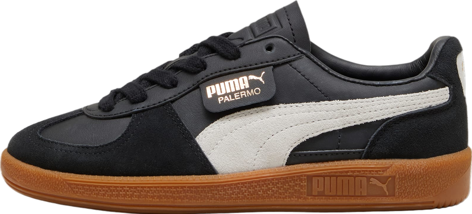 Puma Palermo Leather GS Black / Feather Gray