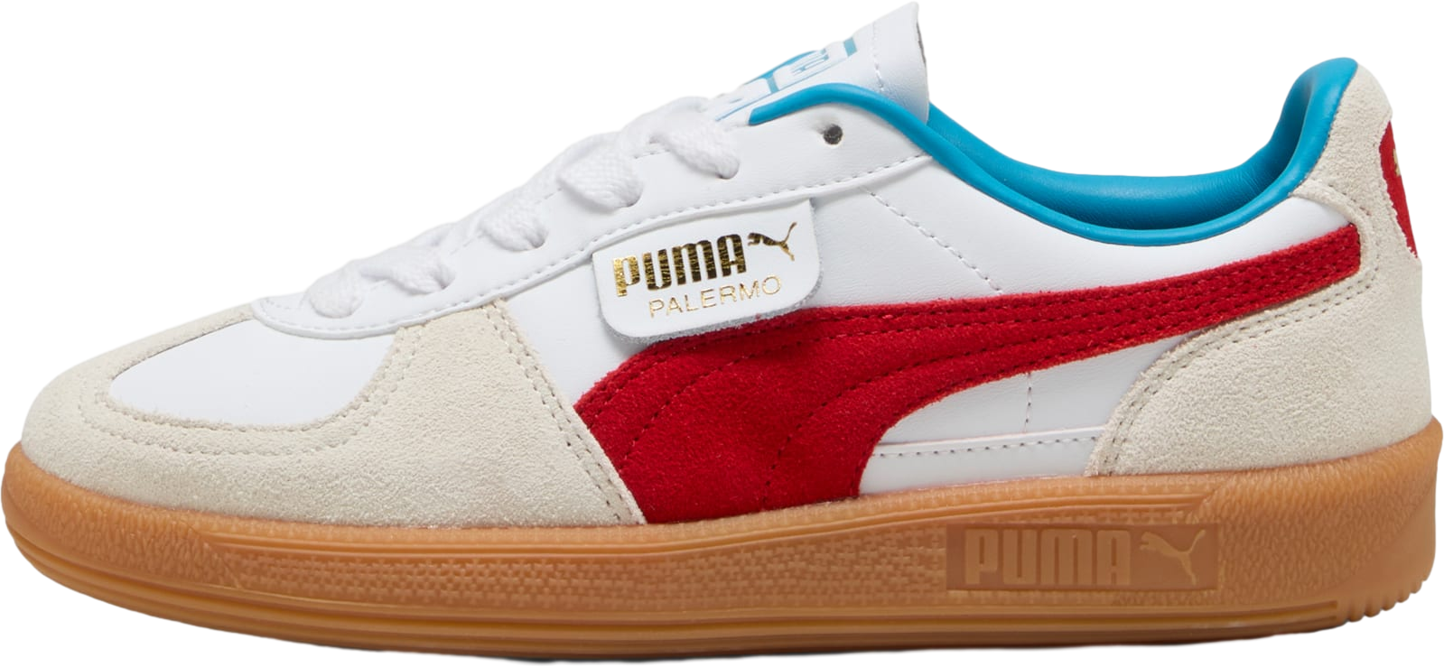 Puma Palermo Leather GS White / Redmazing / Gum - Sep 2024