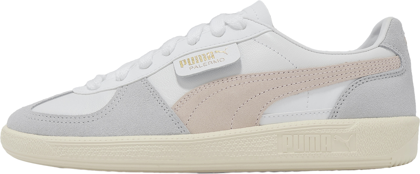 ★PUMA★ Palermo Lth White Grey Gum 39646401 396464-01 Puma Palermo Lth Shoes 'White/Vapor Gray/Gum' (396464-01