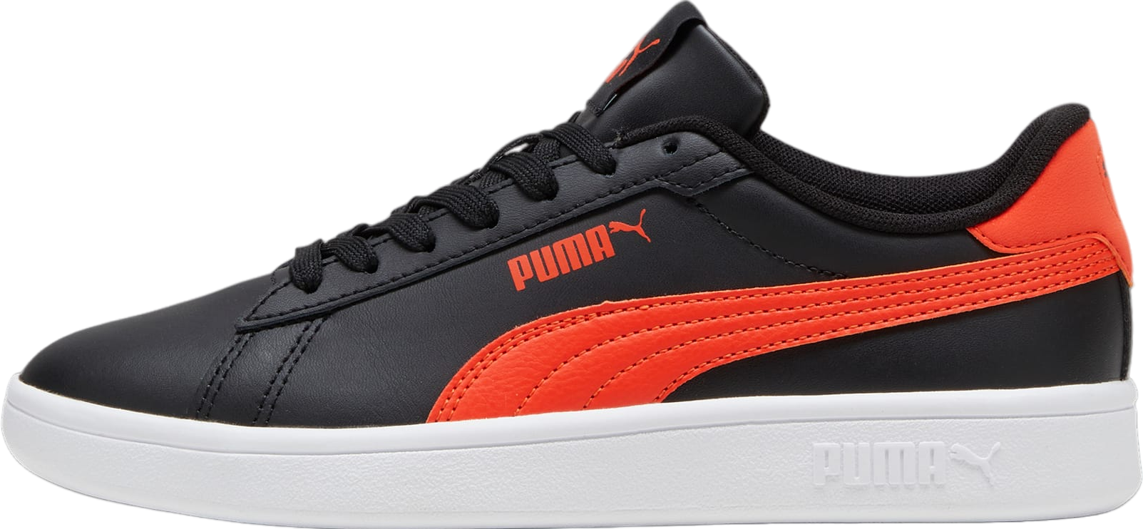 Puma Smash 3.0 Leather GS Black / Redmazing