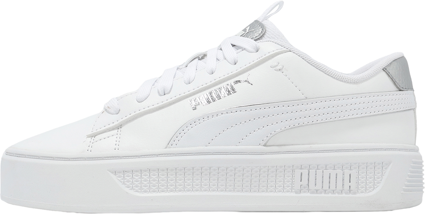 Puma Smash Platform V3 Pop Up WMNS White / Silver - Feb 2025