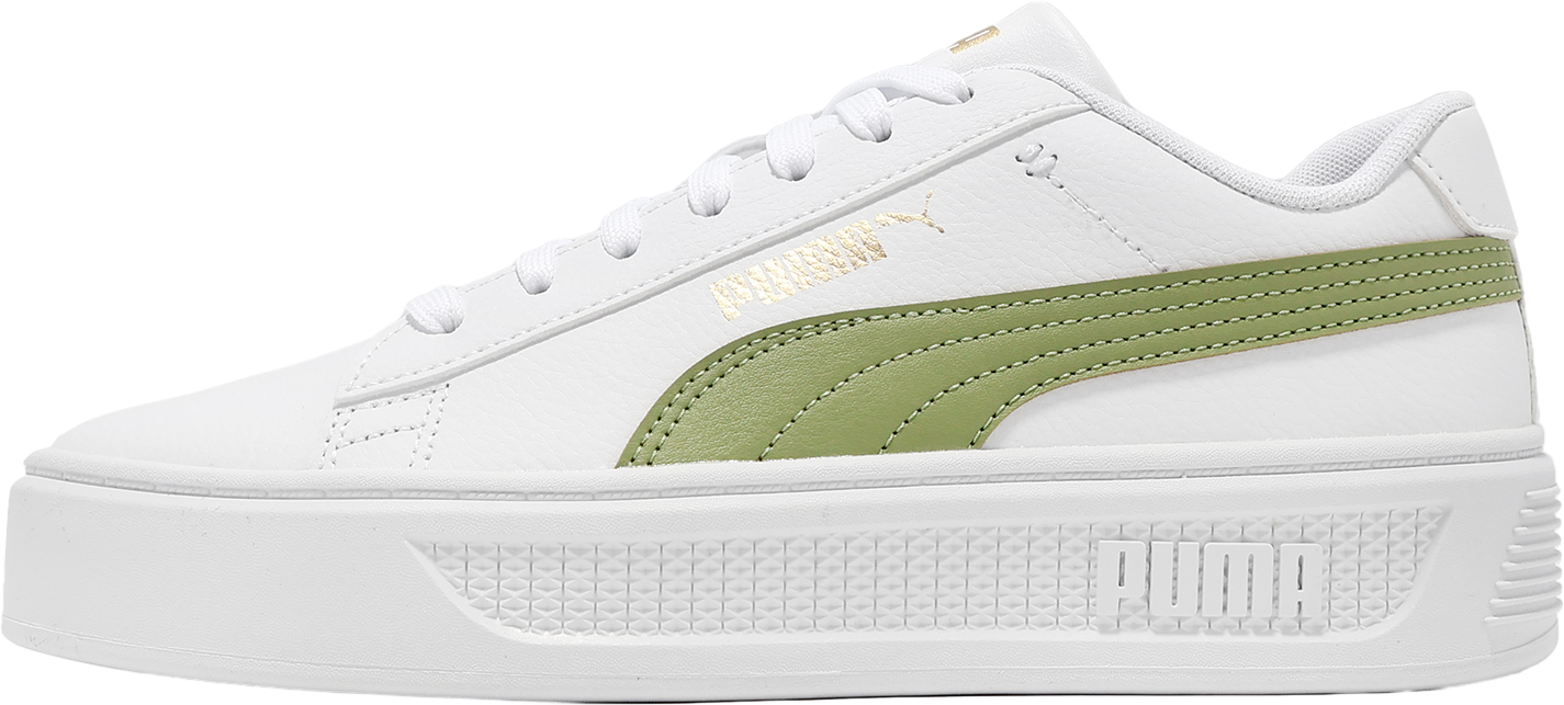 Puma Smash Platform V3 WMNS White / Green - Jul 2024