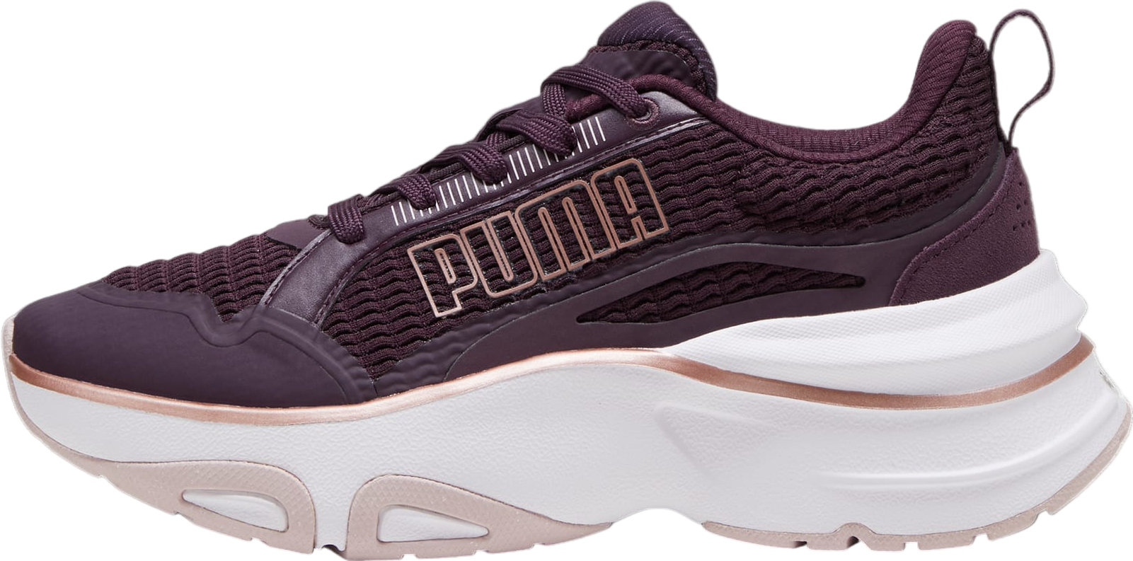 yです Puma Softride Divine Metal Wns Black White Women Road