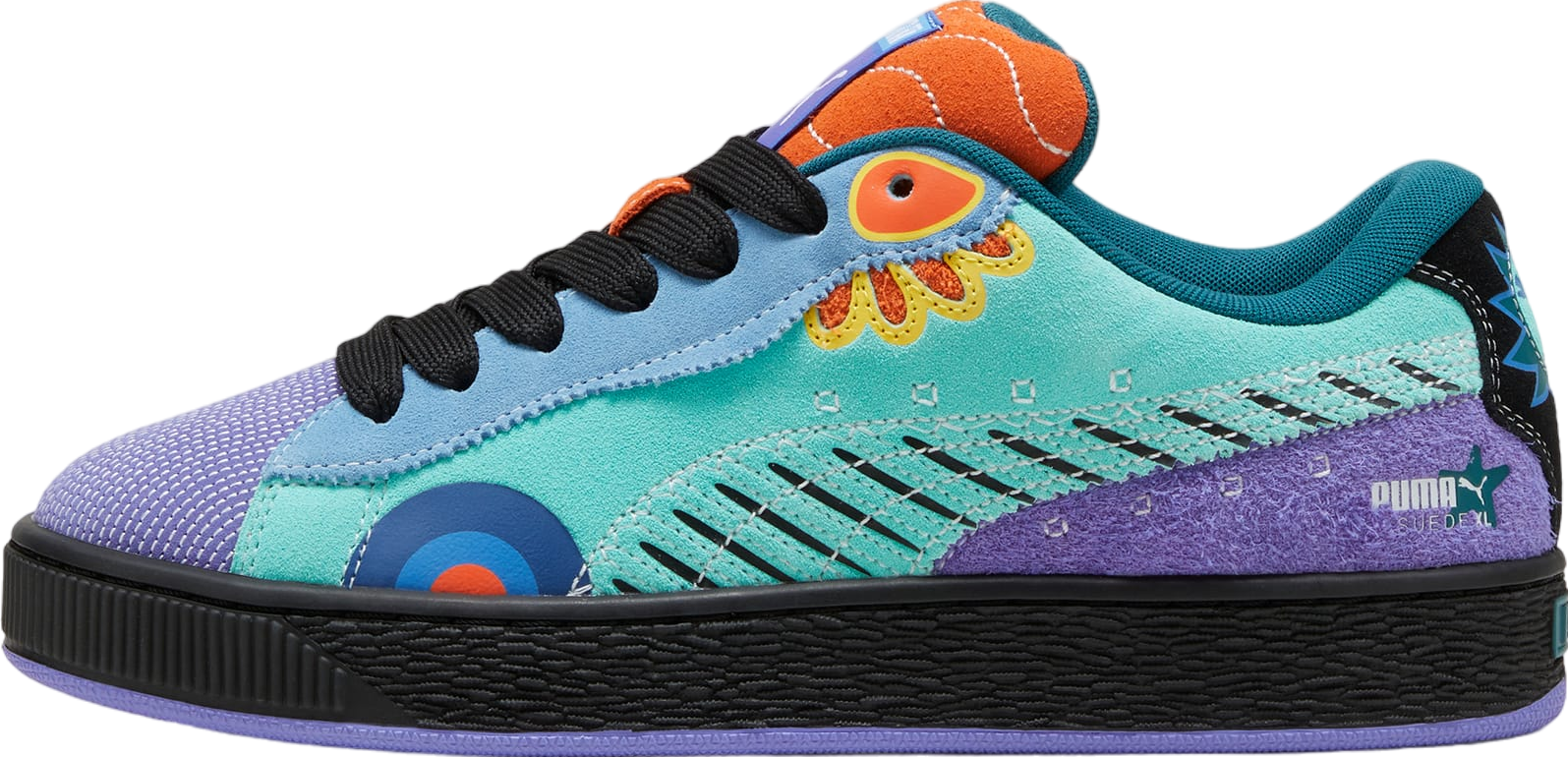 Puma Suede XL Dia De Los Muertos Mint Dark Amethyst Sep 2024 398409 01 KicksOnFire