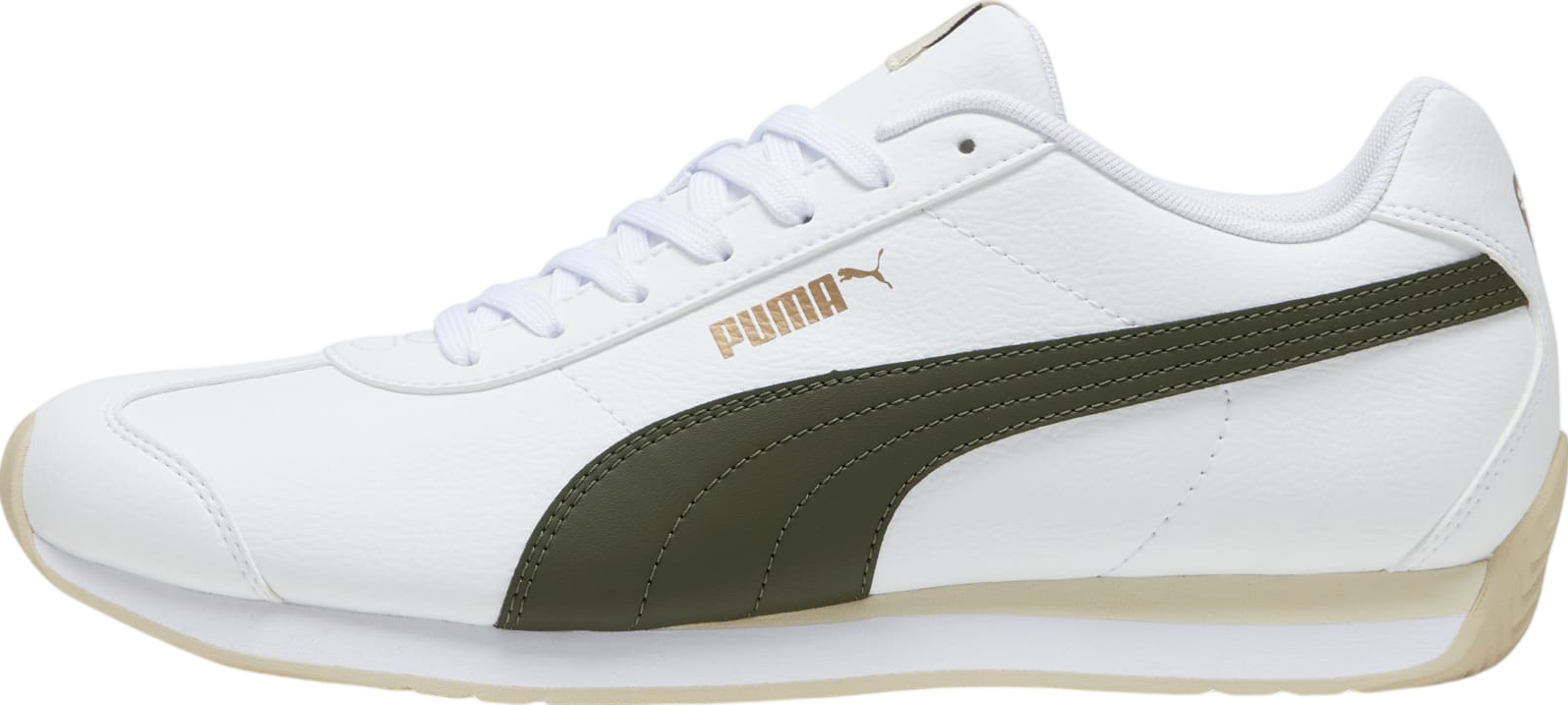 Puma White and Olive Athletic Shoes Amazon.com | PUMA Mens Court Ultra 75 Years Lace Up Sneakers  main image 2
