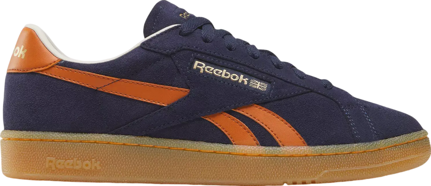 【REEBOK】CLUB C GROUNDS UK NAVY/DARKGINGER 国内発送 Reebok Club C Grounds Uk Vector Navy / Dark Ginger - Oct
