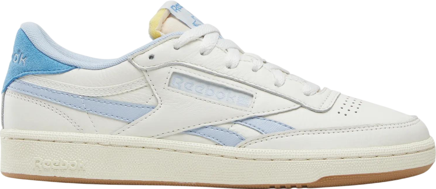 reebok off white & blue club c revenge shoes