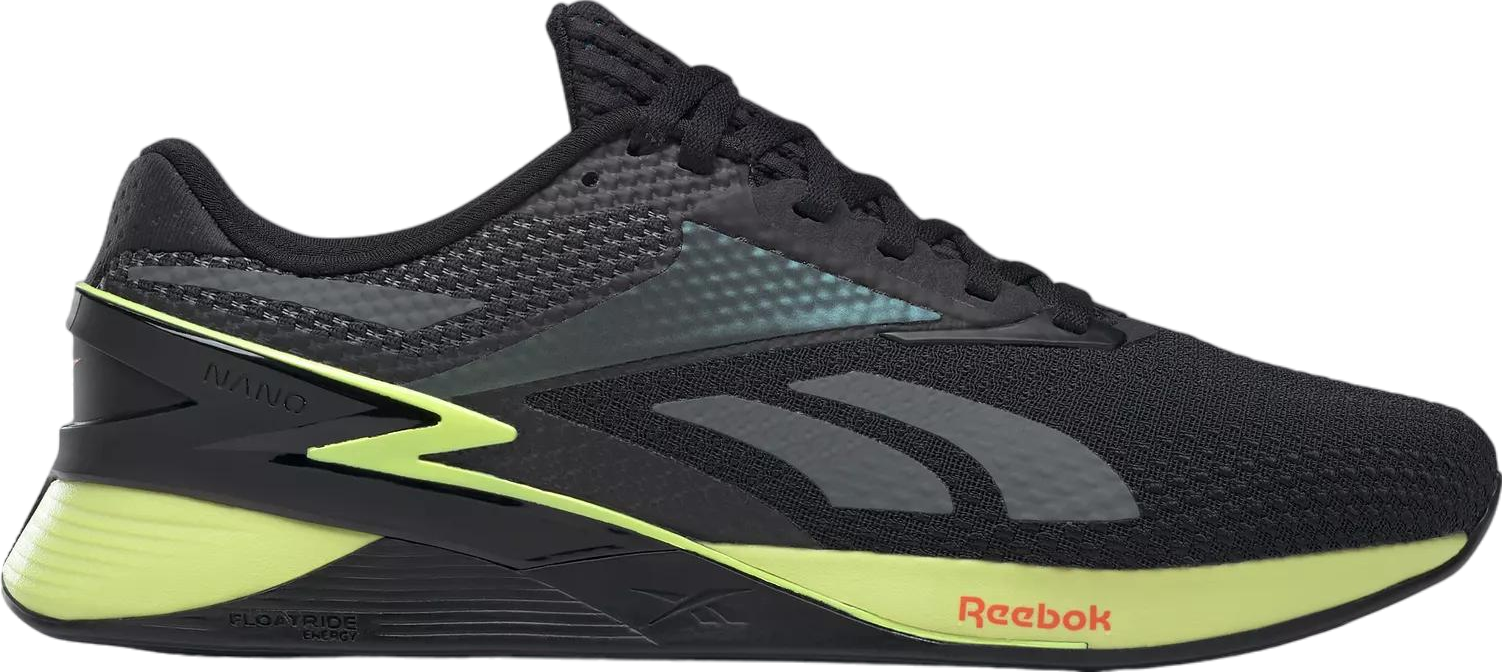 Reebok Nano X3 Core Black / Energy Glow