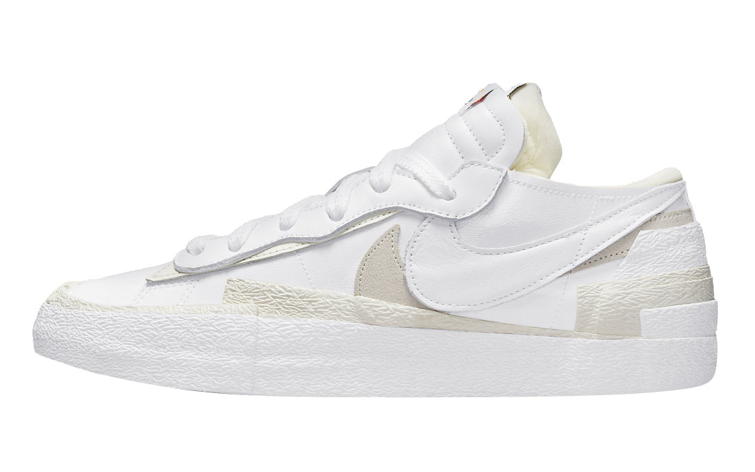 sacai x Nike Blazer Low White Patent