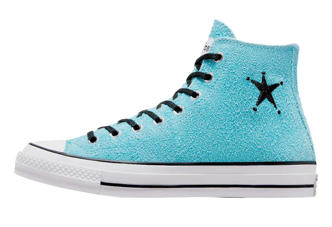 Stussy x Converse Chuck 70 Hi Sky Blue