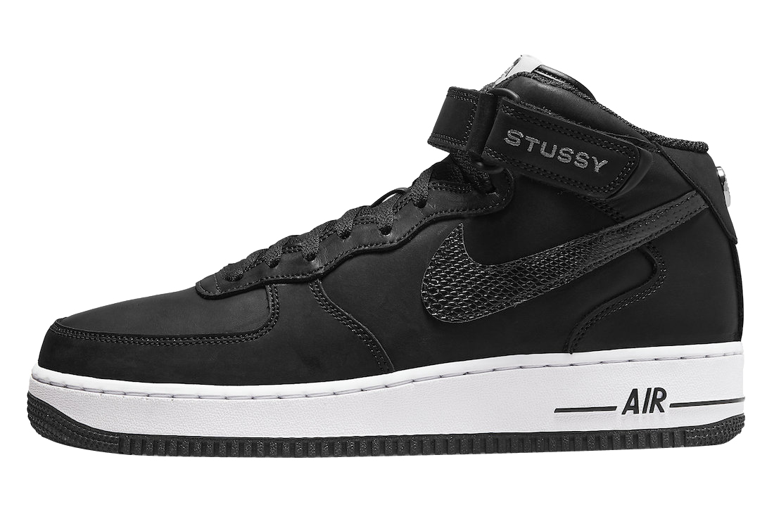 Stussy x Nike Air Force 1 Mid Black