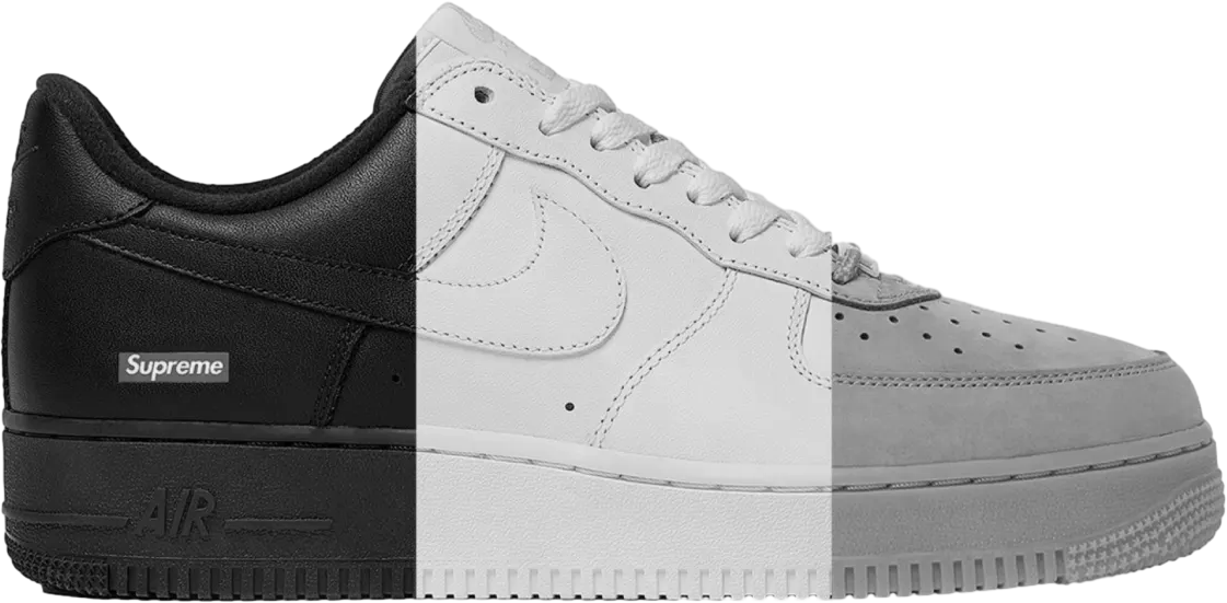 Supreme x Nike Air Force 1 Low Black / White - Sep 2025 - CU9225