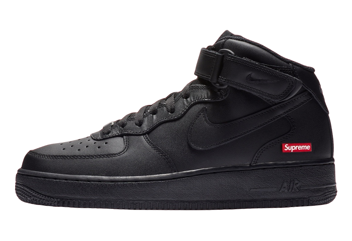 Supreme x Nike Air Force 1 Mid Black